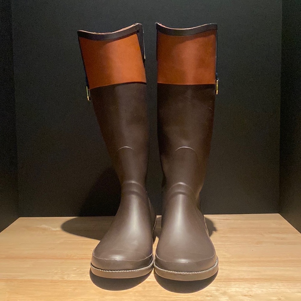 Dark Brown Viktoria Rain Boot (Tommy Hilfiger)